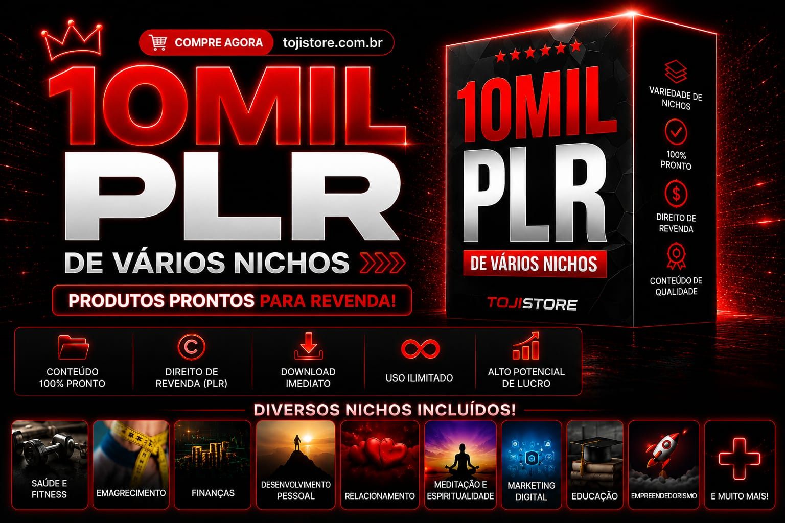 📚 10MIL PLR VÁRIOS NICHOS
