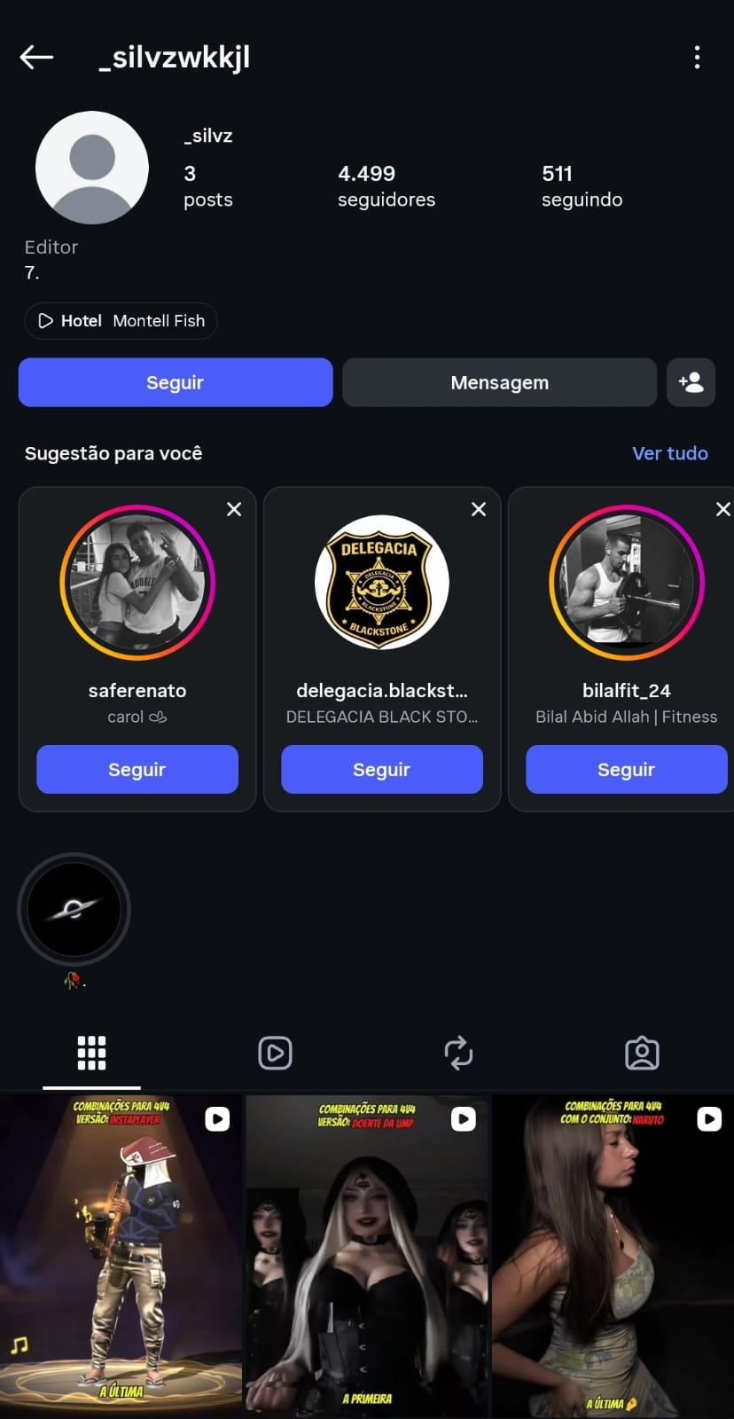 Conta Instagram +4k de seguidores