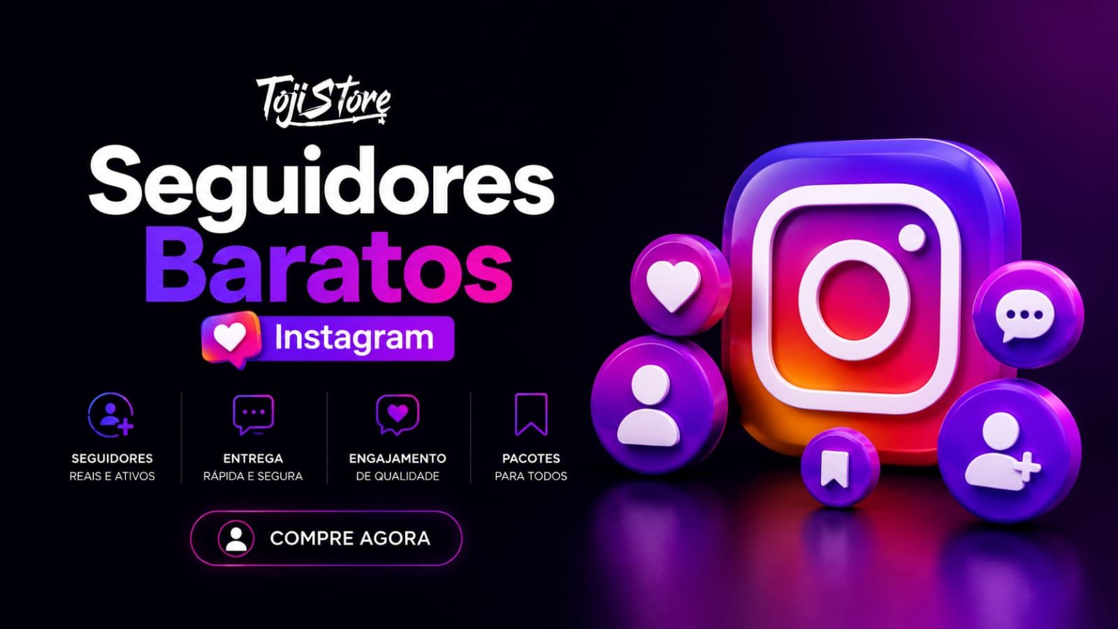 Seguidores Baratos • INSTAGRAM