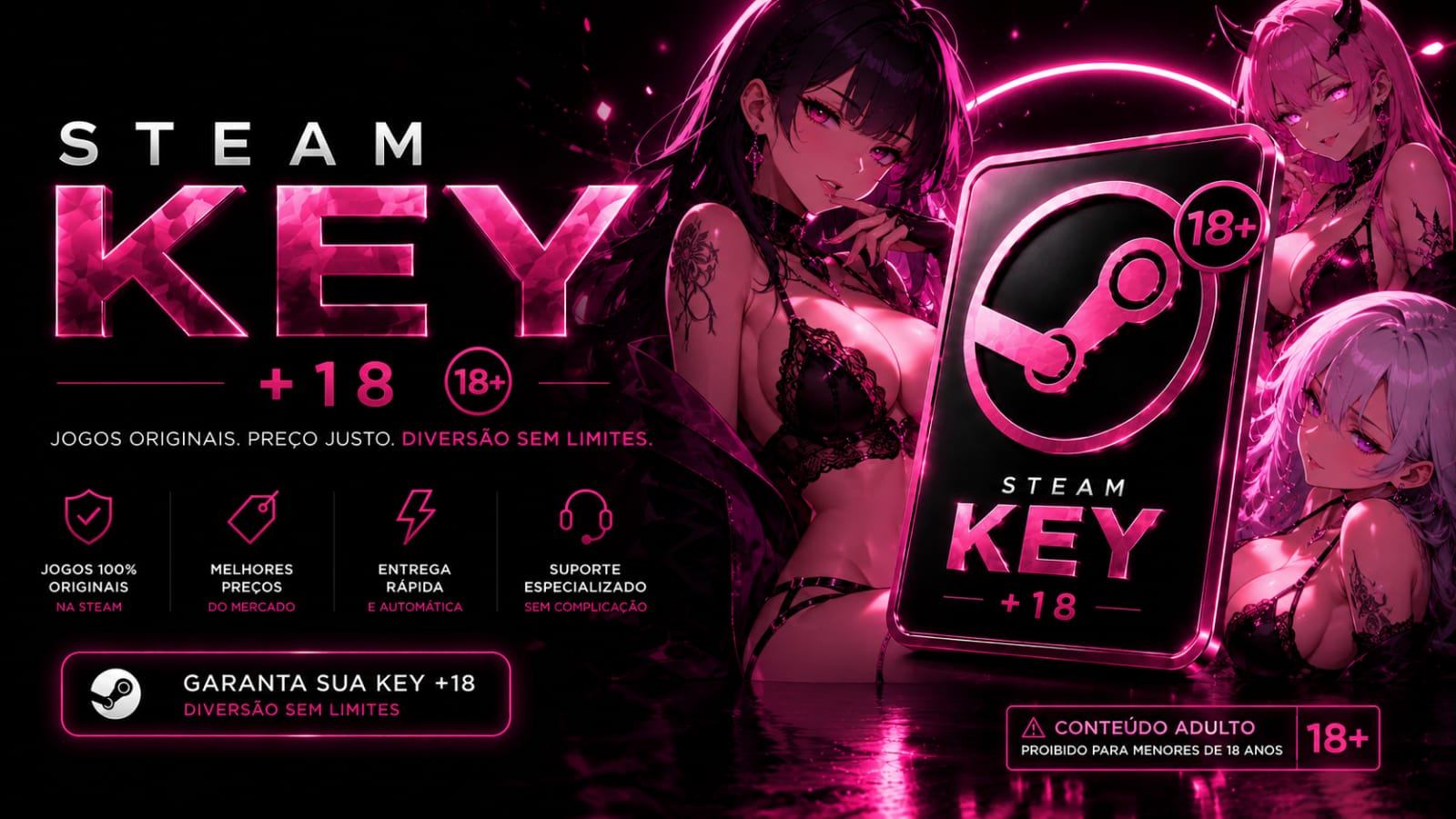 🔞 KEY STEAM +18