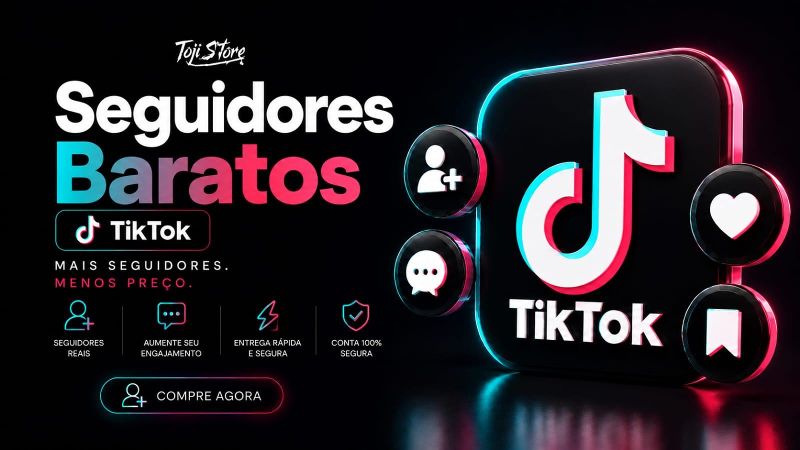 100 • Seguidores Baratos • TikTok
