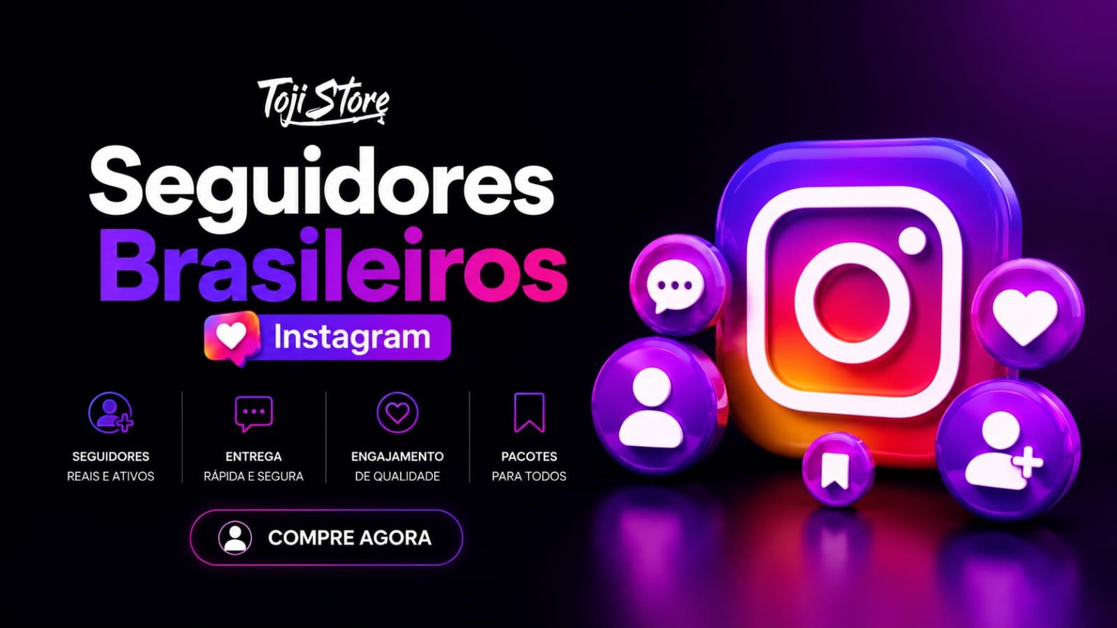Seguidores Brasileiros - INSTAGRAM